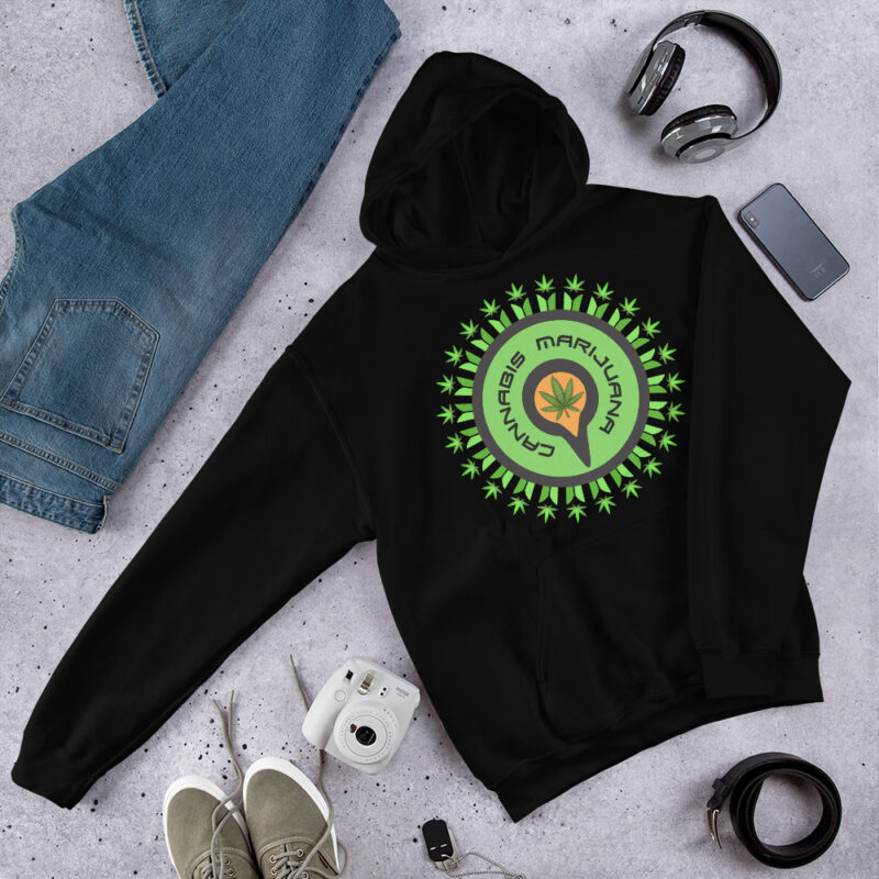 Circle Cannabis Marijuana Hoodie
