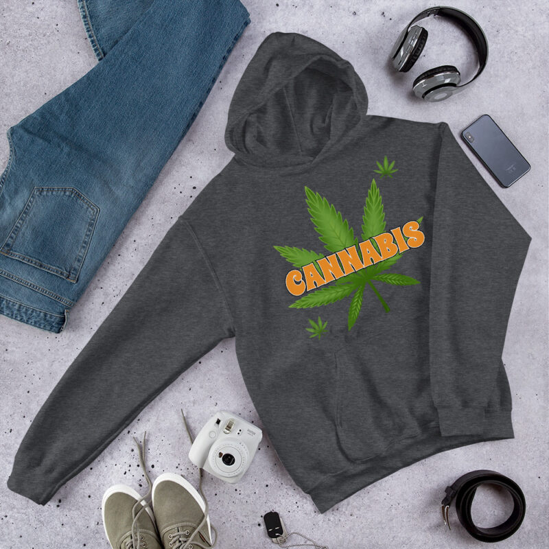 Cannabis with Leaf Hoodie - Image 2