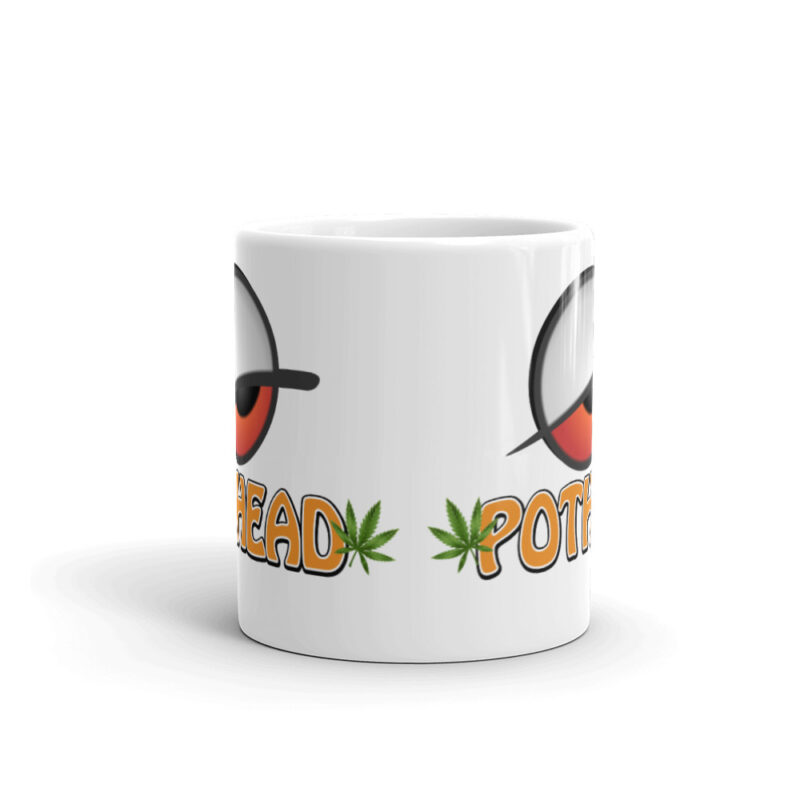 Red Eye PotHead  White glossy mug - Image 4