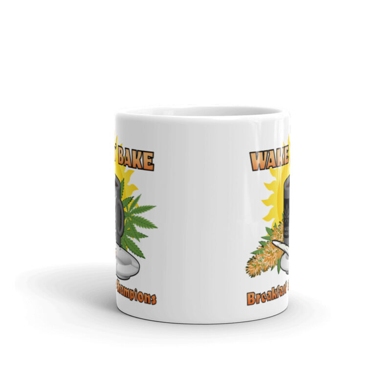 Breakfast Of Champions White glossy mug - Image 4