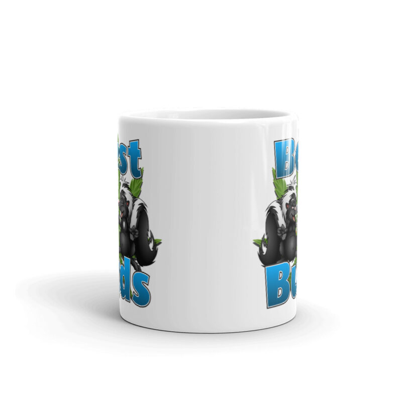 Best Buds White glossy mug - Image 4