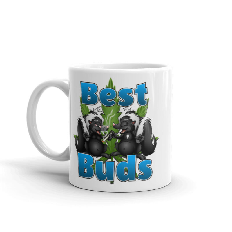 Best Buds White glossy mug - Image 3