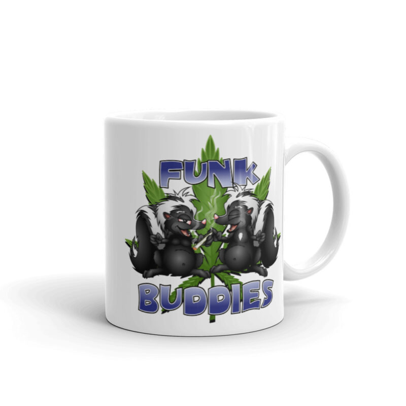 Funk Buddies White glossy mug - Image 2