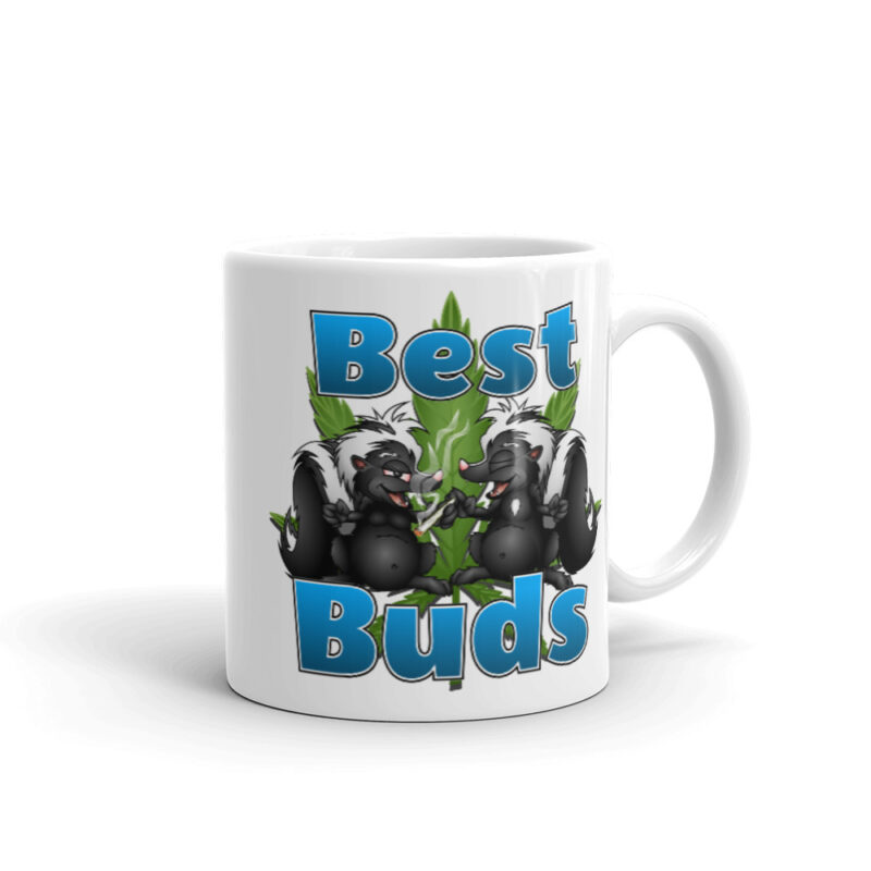 Best Buds White glossy mug - Image 2