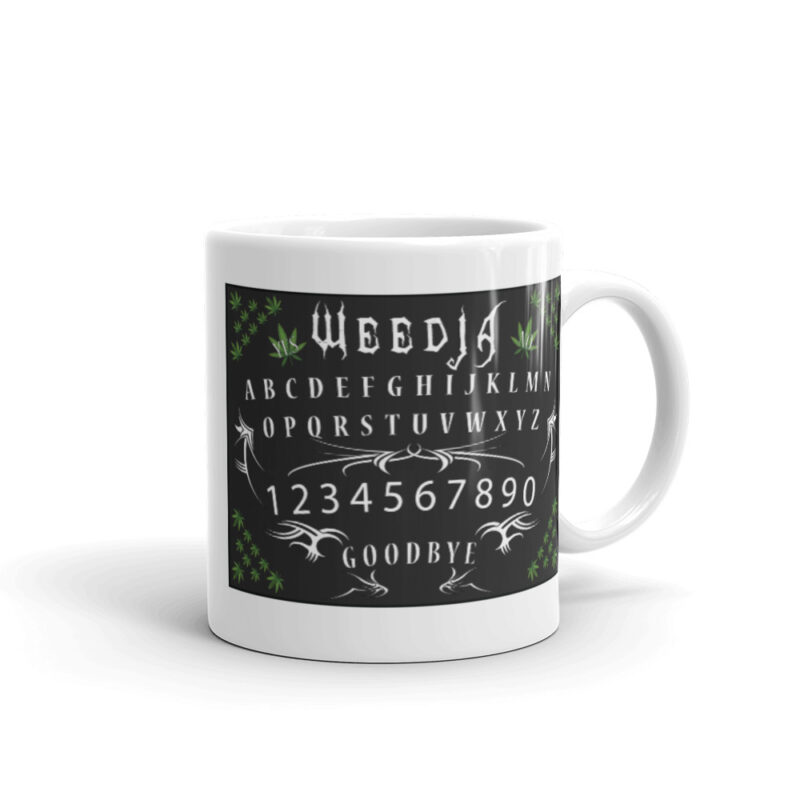 Weedja Board White glossy mug - Image 2