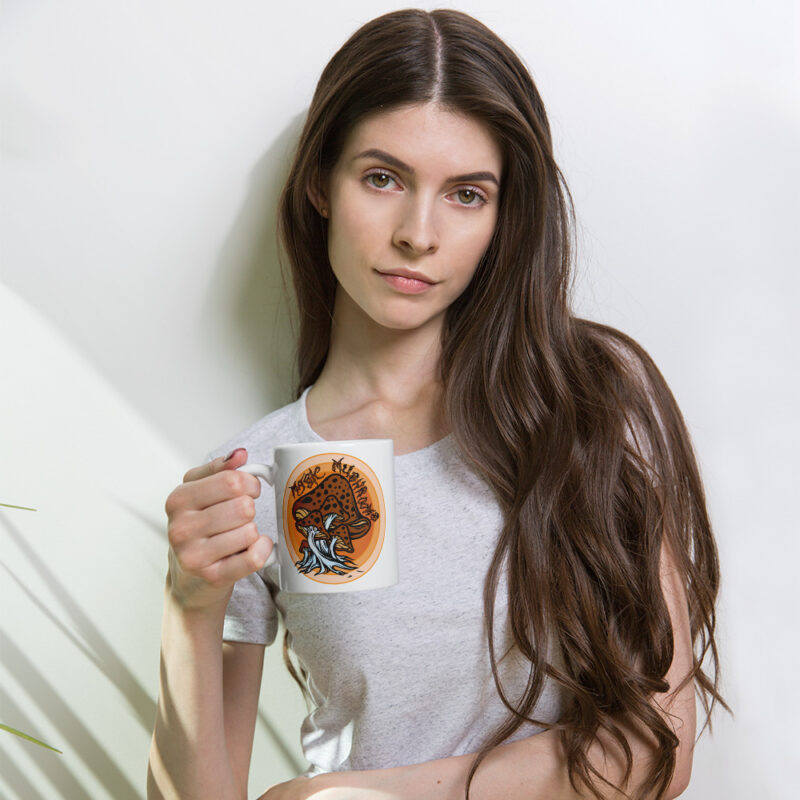 Magic Mushrooms White glossy mug - Image 2