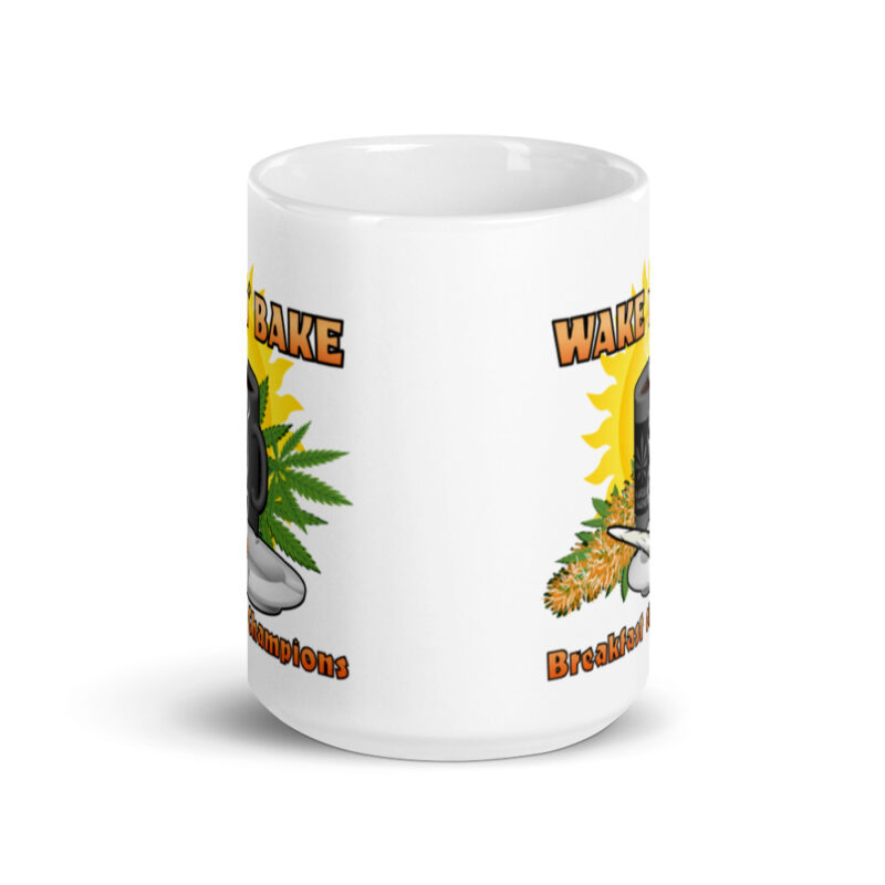 Breakfast Of Champions White glossy mug - Image 6