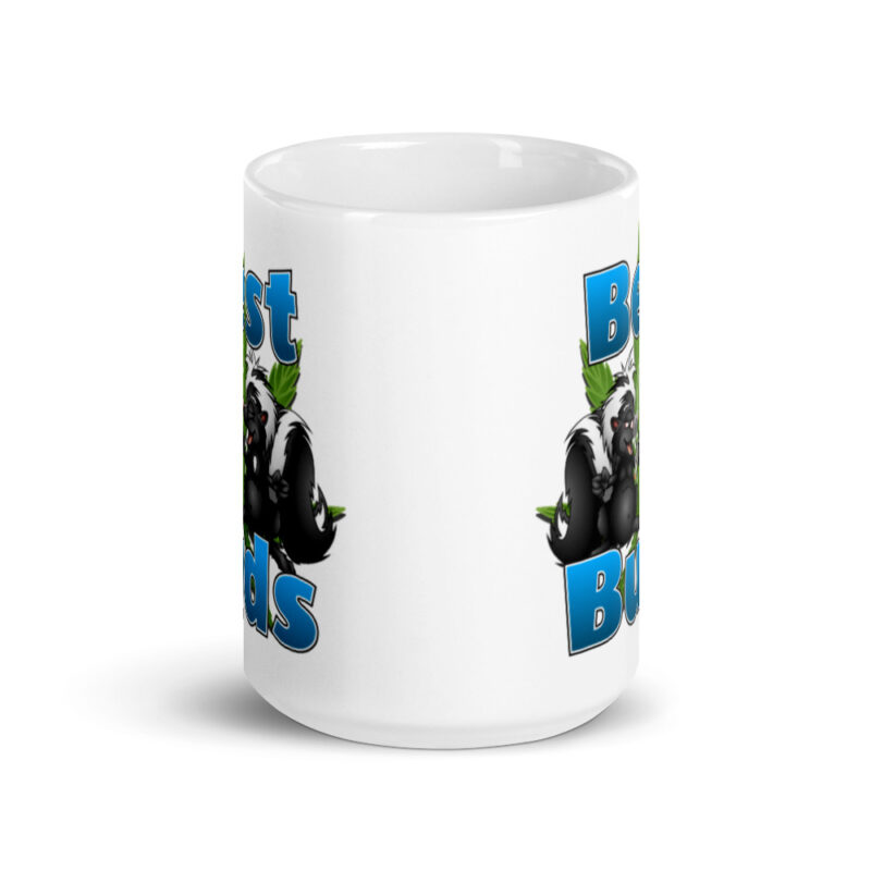 Best Buds White glossy mug - Image 6