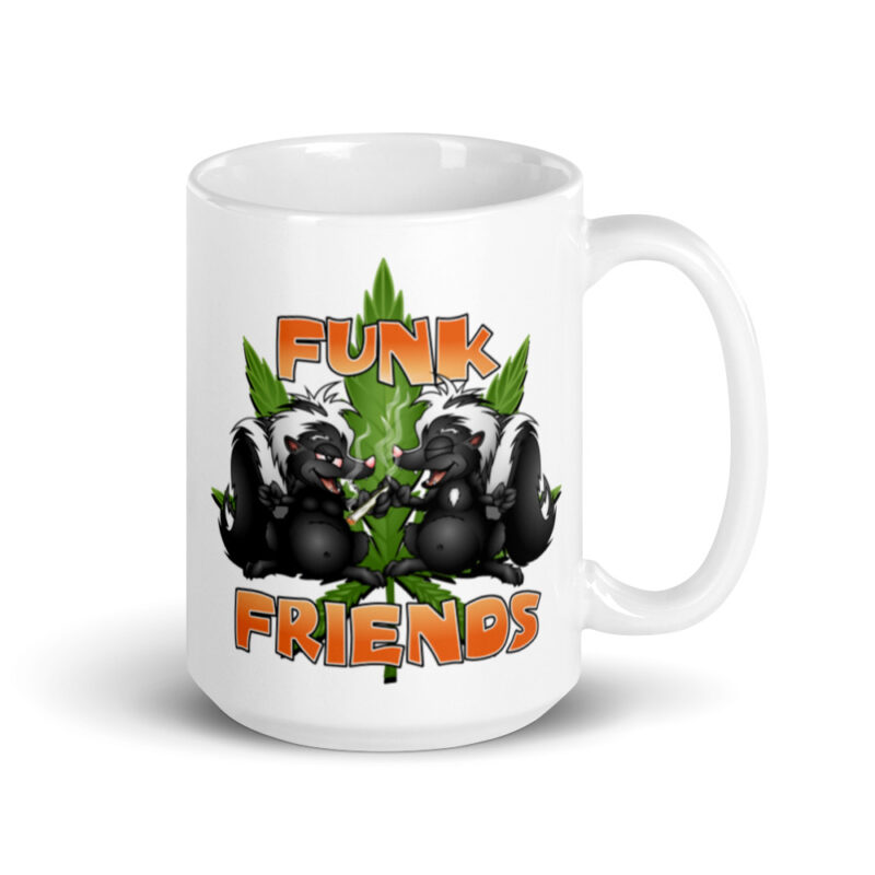 Funk Friends White glossy mug