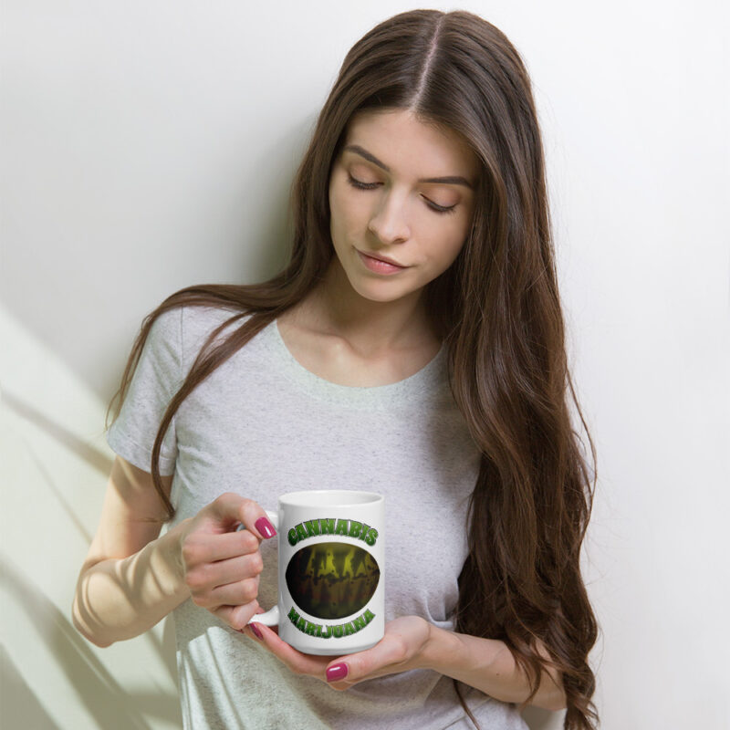 Seed Cannabis Marijuana White glossy mug